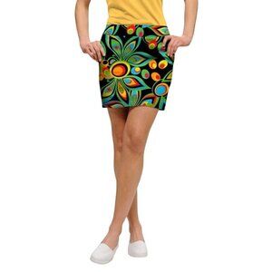Loudmouth NWT Shagadeluc Black Skort Golf Sports Statement Piece Size 12
